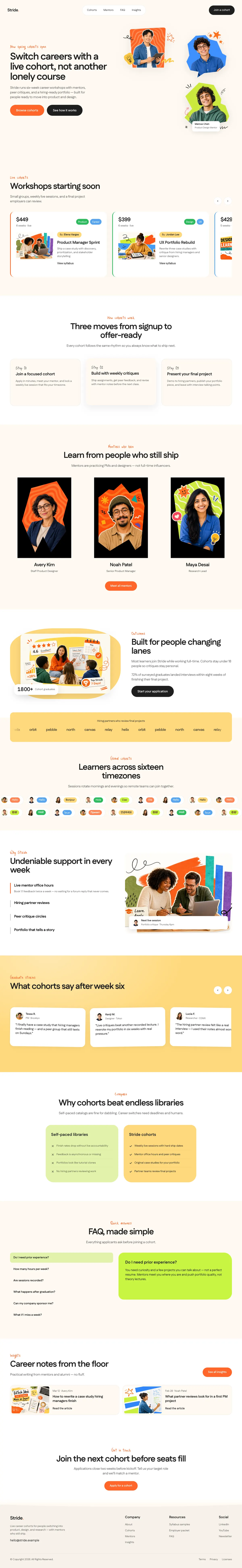 Cream Orange Playful Edu preview