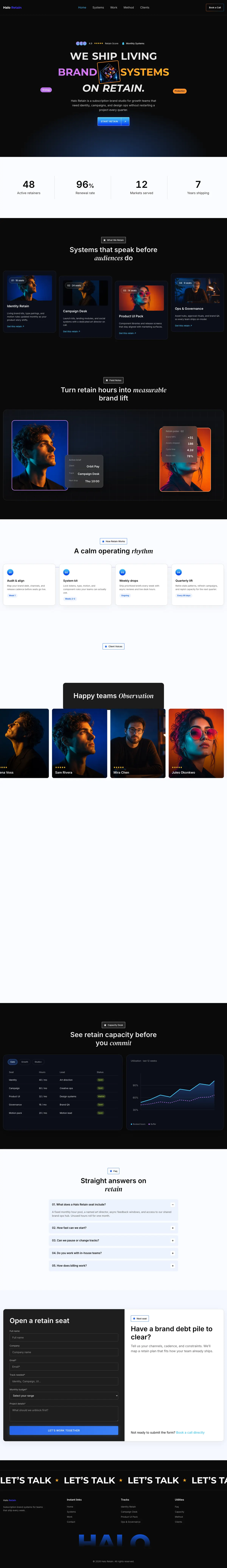 Dark Blue Gradient Agency preview