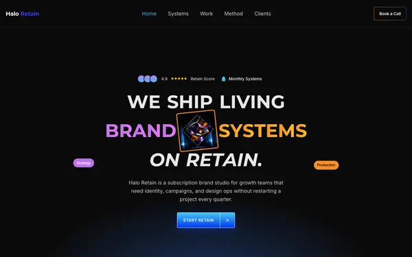 Dark Blue Gradient Agency thumbnail