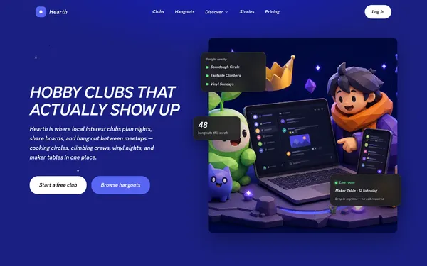 Navy Blurple Playful 3d thumbnail