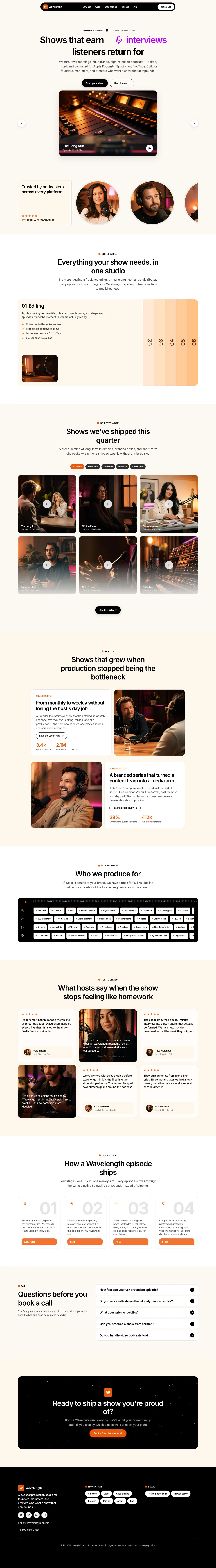 Warm Peach Magenta Video Agency preview